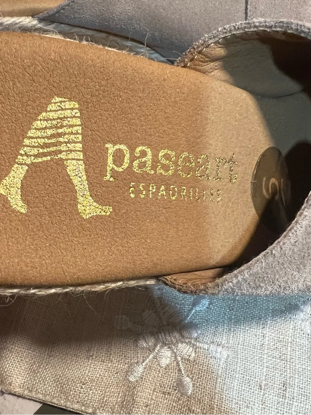 Paseart Sz 6 Womens Made in Spain Crossband Wedge Espadrilles Sandals New